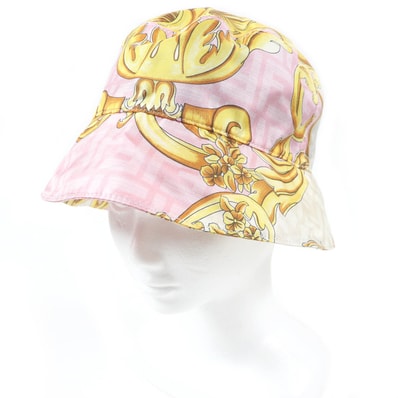 極美品 フェンダーチェ
ハット ピンク メンズ L FXQ801