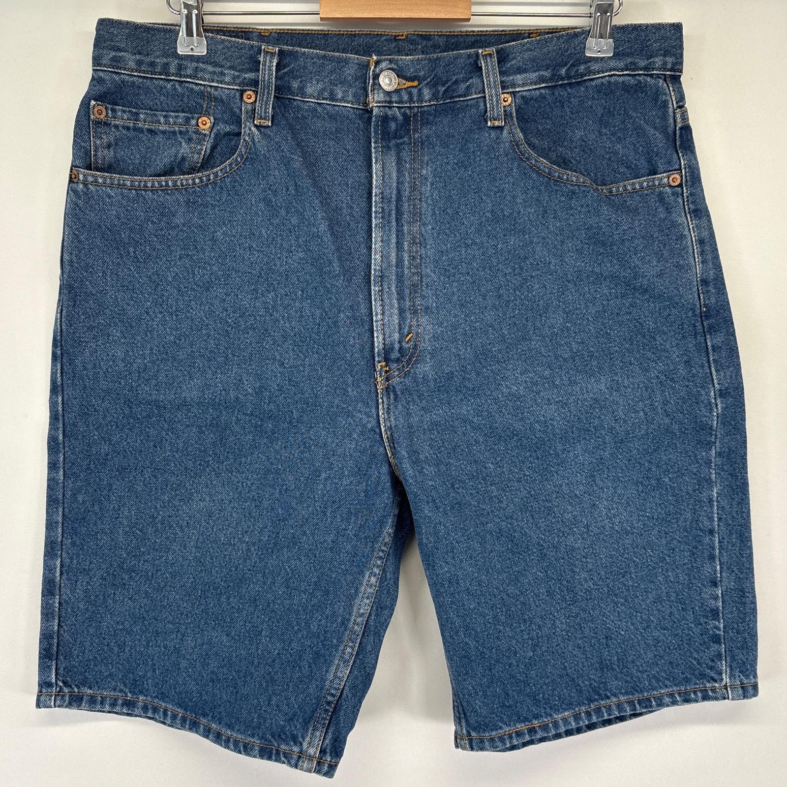 古着 リーバイス Levi's ショートパンツ 505 ハーフ 半ズボン 短パン デニム ジーパン コインポケット ジップ w38  ブルー メンズ
