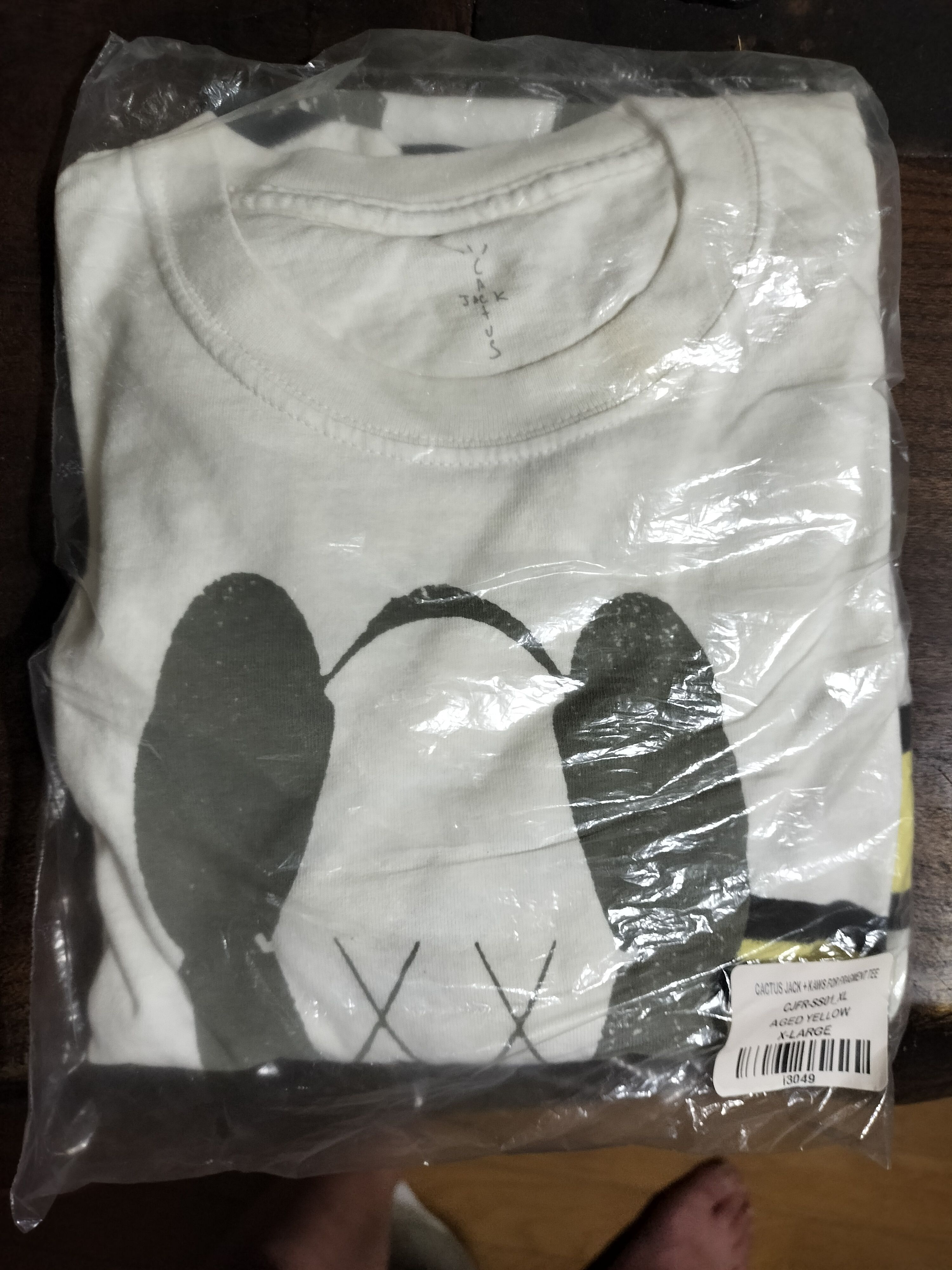Travis Scott Cactus Jack x KAWS For Fragment Tee "White"