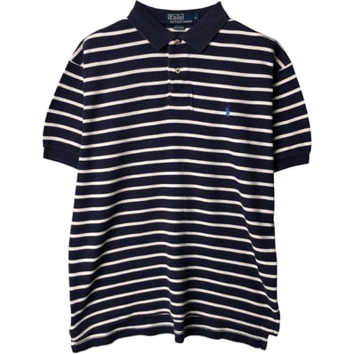 古着 ラルフローレン Ralph Lauren POLO by Ralph Lauren 半袖 ボーダー ポロシャツ メンズM相当/eaa585543