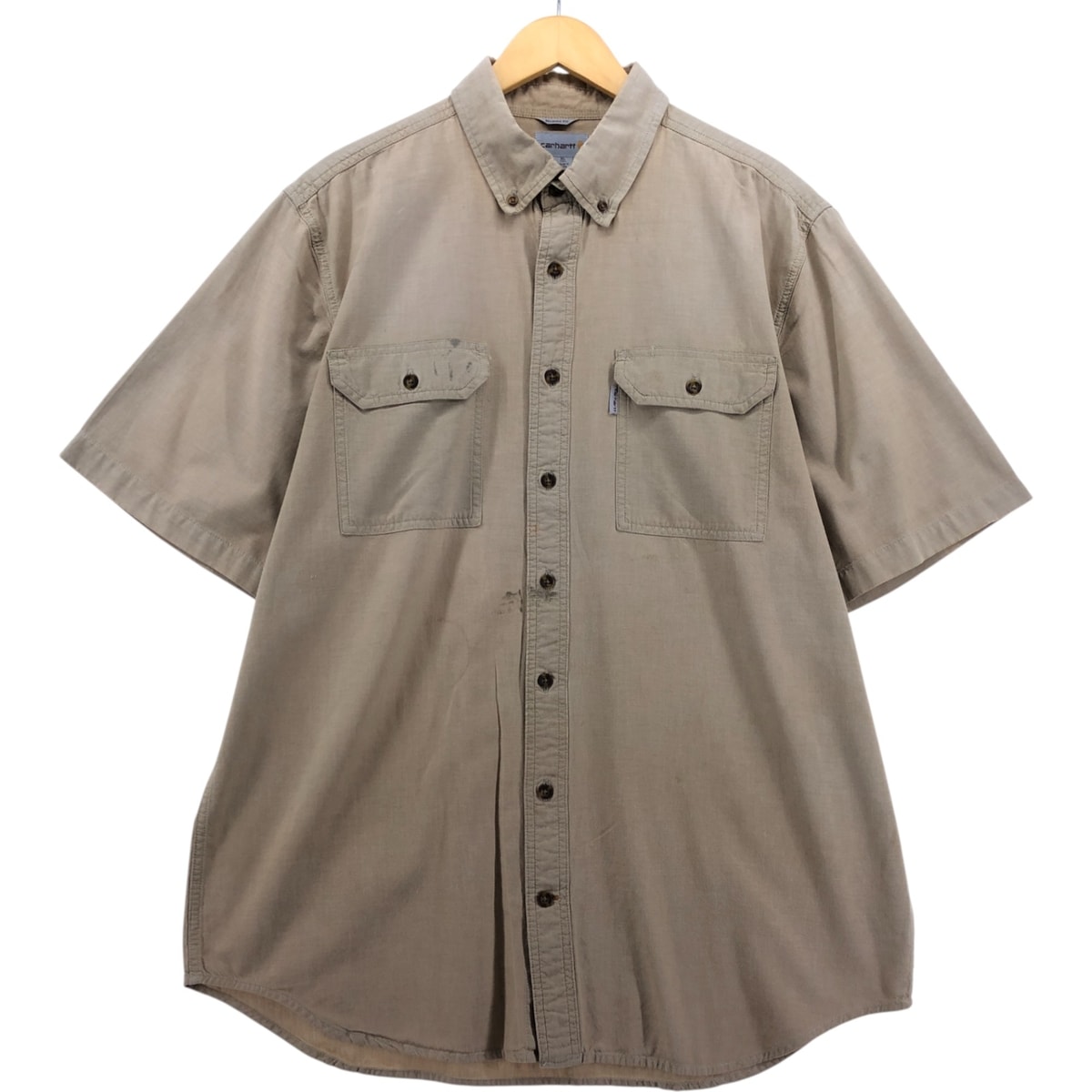 古着 カーハート Carhartt 半袖ボタンダウンワークシャツ メンズXL相当/eaa567387