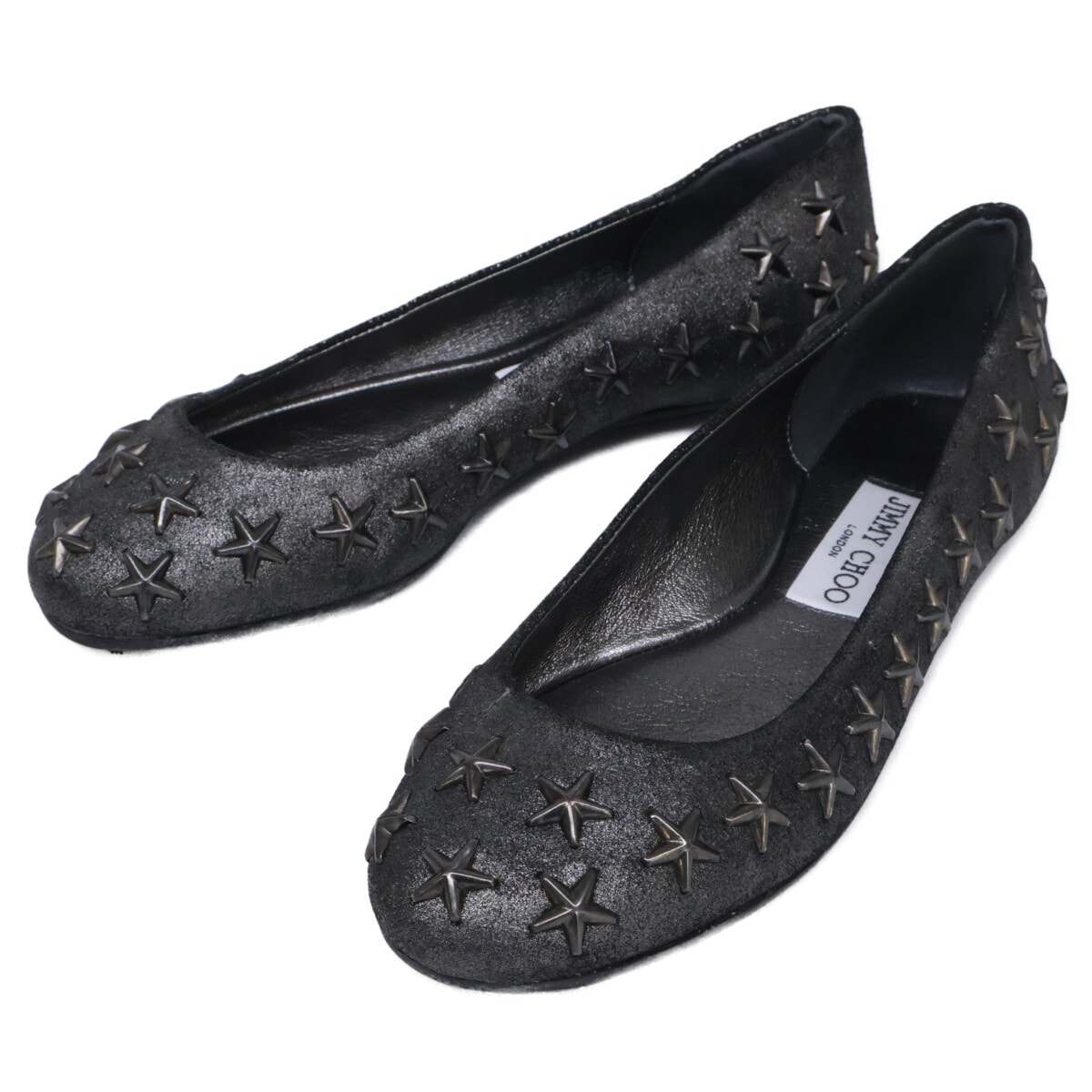 ジミーチュウ 【新品同様】スタースタッズ フラットシューズ 36