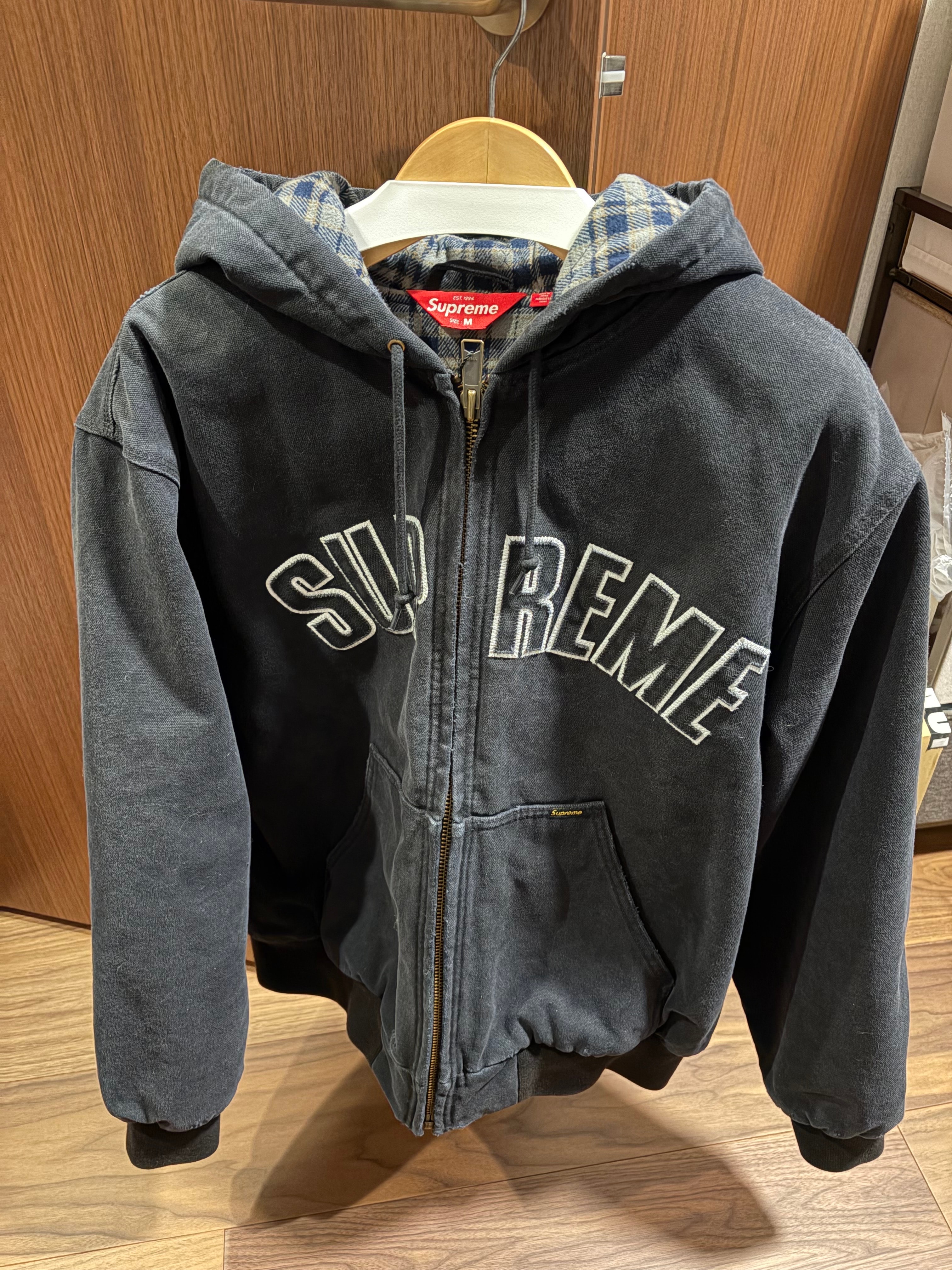 Supreme Reflective Arc Hooded Work Jacket 