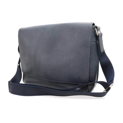 【中古】ルイ ヴィトン LOUIS VUITTON タイガ ロマンPM ショルダーバッグ ダークネイビー【W31.5xH25.5xD9】【メンズ】