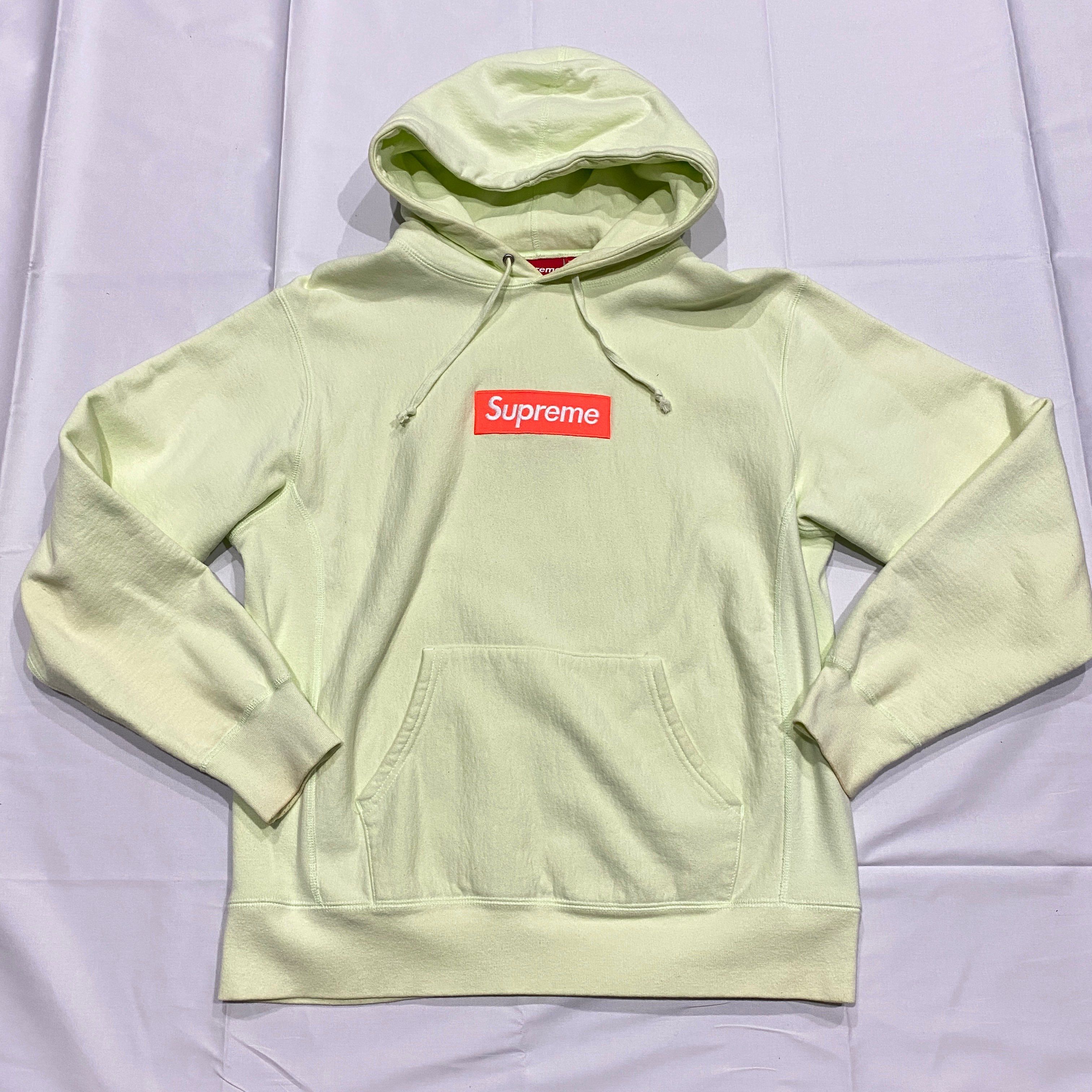 Supreme Box Logo Hooded Sweatshirt "Pale Lime" (17FW)