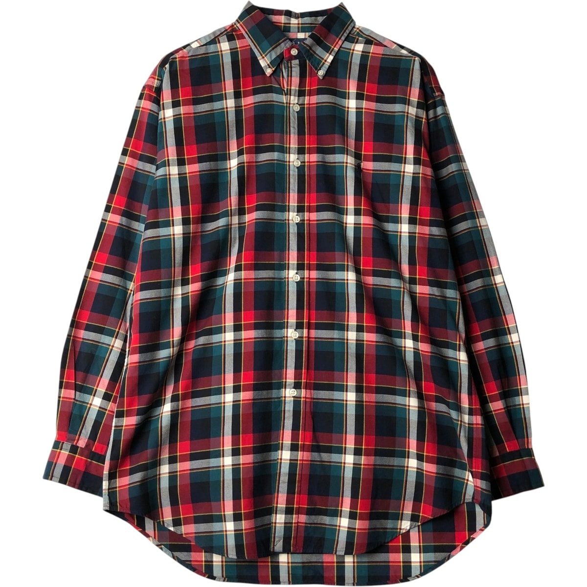 古着 ラルフローレン Ralph Lauren BLAKE 長袖 ボタンダウンチェックシャツ メンズM相当/eaa650132