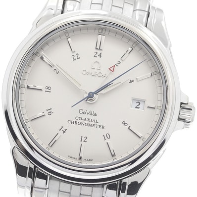 ☆美品 オメガ デビル コーアクシャル GMT 4533.31 メンズ 【中古】
