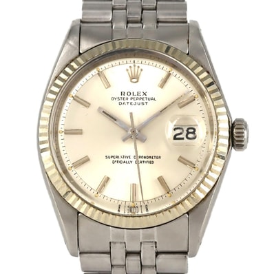 【ノーメンテナンス還元価格】ロレックス デイトジャスト 1601 SSxWG 自動巻 3番台