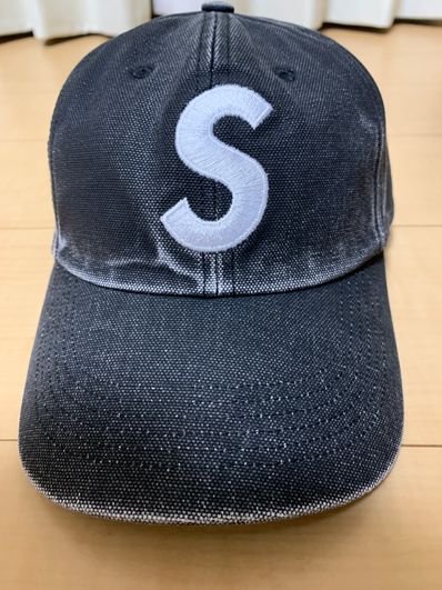 Supreme Pigment Canvas S Logo 6-Panel "Black"
