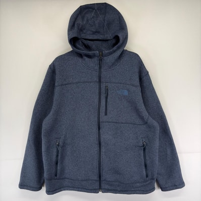 古着 ザ・ノースフェイス THE NORTH FACE フリース パーカー フルジップ ベターセータータイプ アウトドア 2XL ネイビー系 メンズ