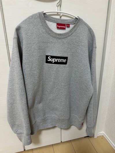 Supreme Box Logo Crewneck "Heather Grey" (22FW)