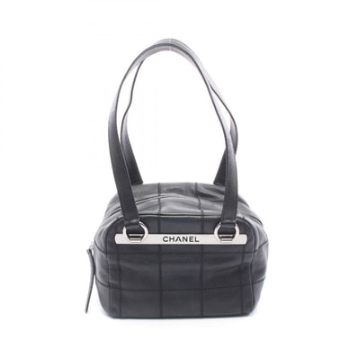 シャネル CHANEL チョコバー ハンドバッグ バッグ レザー レディース ブラック系 【中古】
