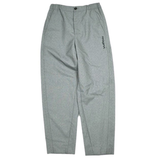 新品 MARNI マルニ 25SS グレー ウール製ストレートパンツ マルニシンボル入り PAMA0482U0 TW839 36 GRAPHITE(00N60) 定価146,300円 ウールトロピカル ボトムス g24979