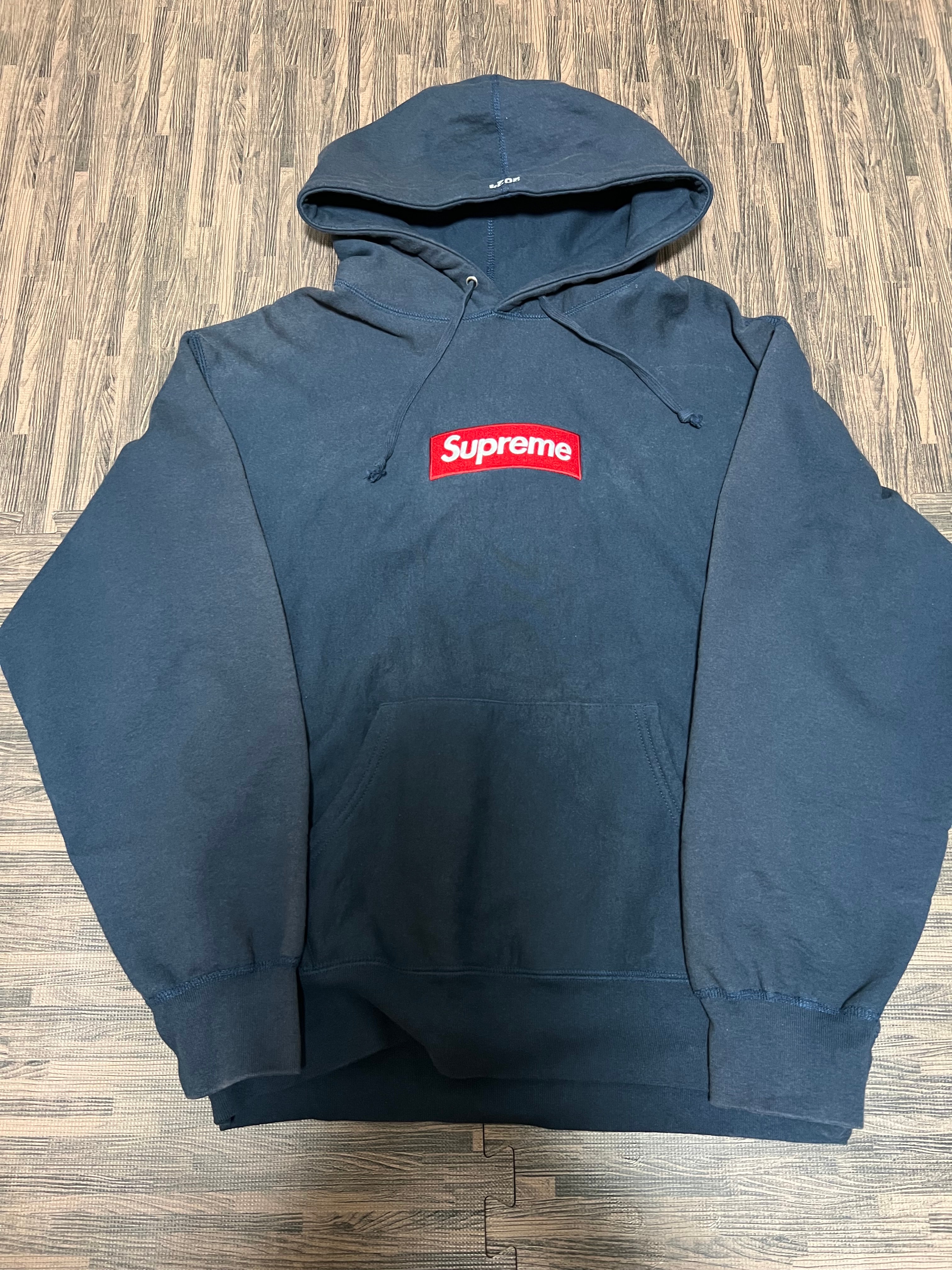 Supreme Box Logo Hooded Sweatshirt "Navy" (24FW)