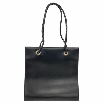 【6dd4944】カルティエ トートバッグ パンテール レザー ブラック シルバー金具【中古】レディース