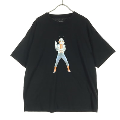 graniph グラニフ 仮面ライダー コラボ V3 コットン キャラクタープリント 半袖 Tシャツ M ブラック