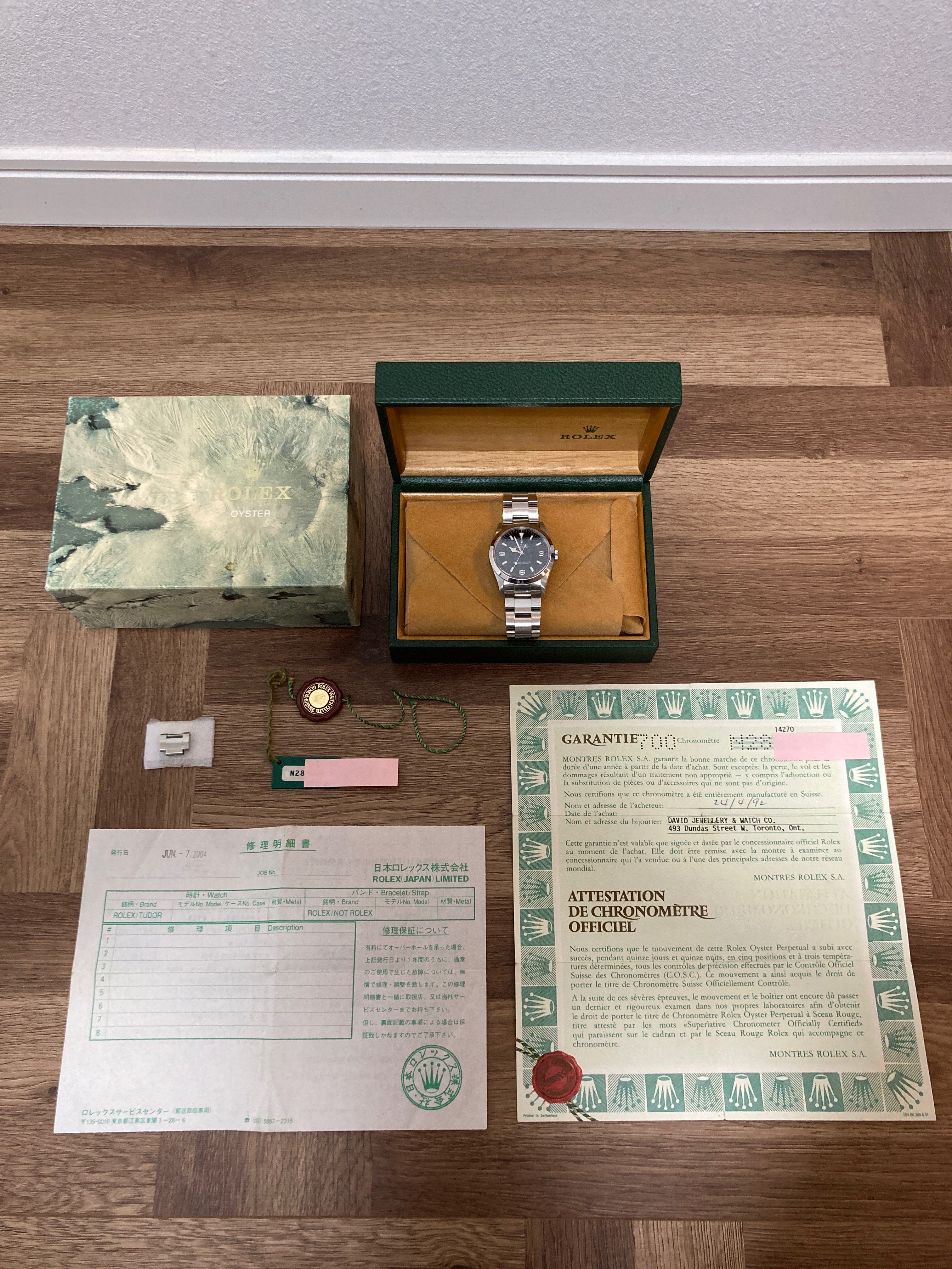 ROLEX Explorer I Black Dial 124270