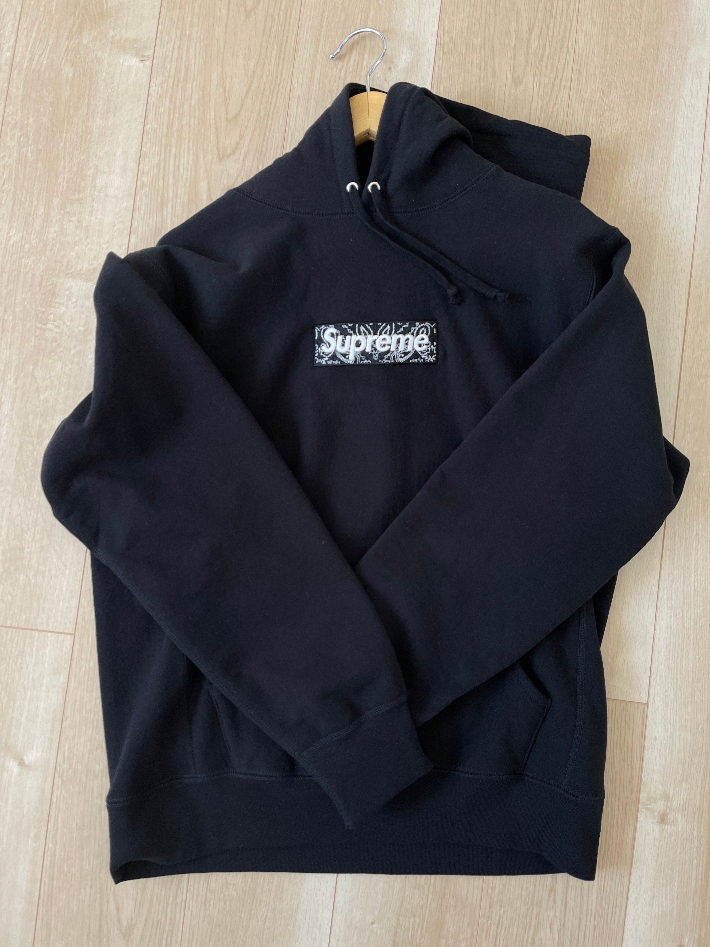 Supreme Bandana Box Logo Hooded Sweatshirt "Black"
