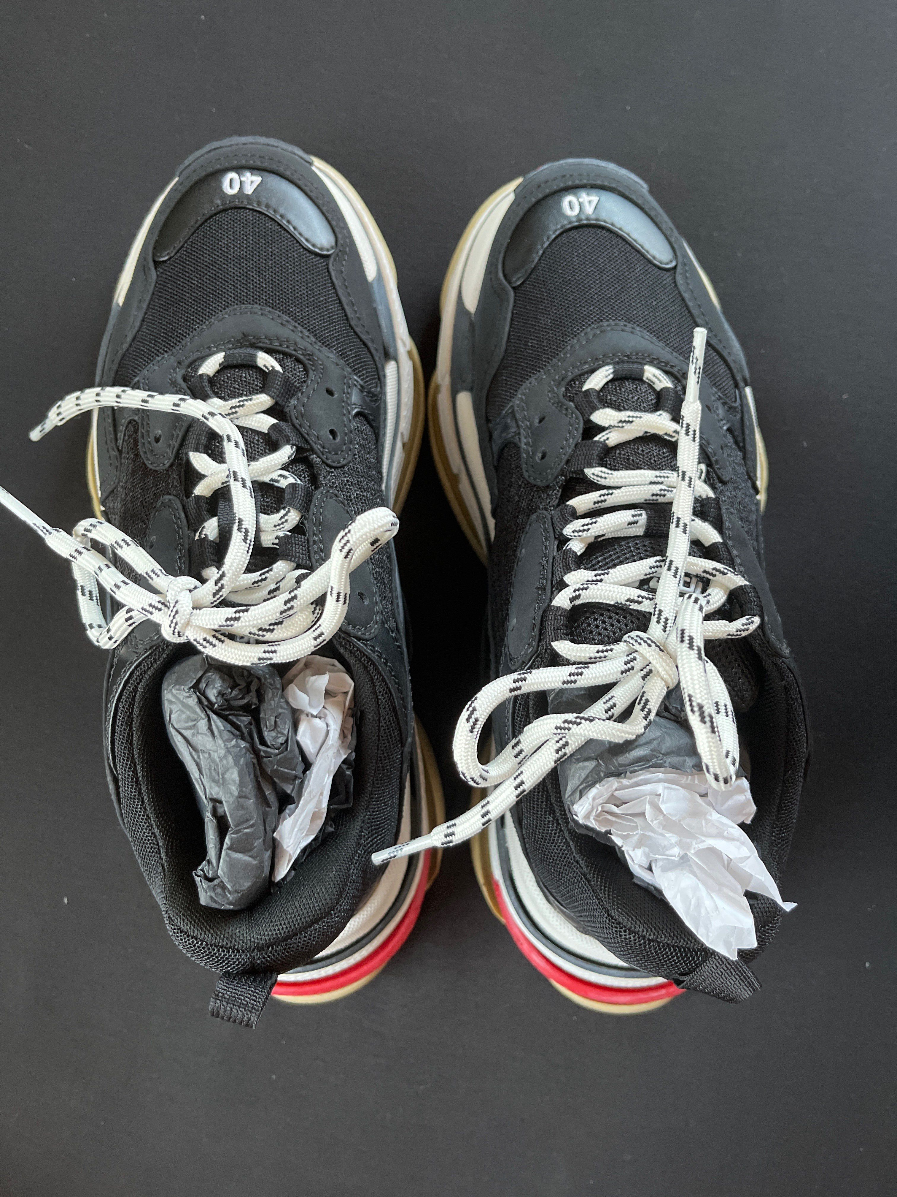 BALENCIAGA トリプルs ブラック&レッド