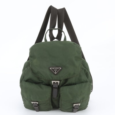 ■美品 プラダ テスート ナイロントライアングルロゴ 白タグ付