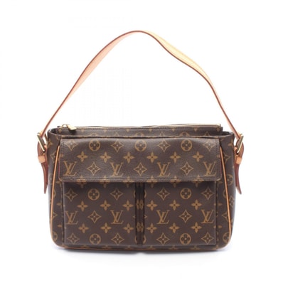 ルイ・ヴィトン LOUIS VUITTON ヴィバシテGM ショルダーバッグ バッグ PVCコーティングキャンバス レザー モノグラム レディース ブラウン系 M51163 【中古】