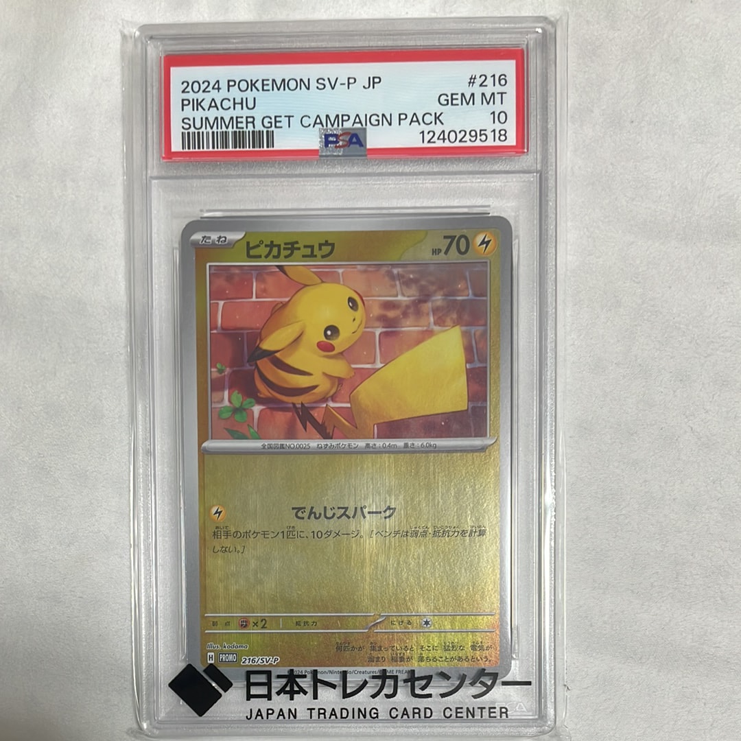 ピカチュウ P [SV-P 216](プロモカードパック「ポケカの夏がキタ!プロモカードGetキャンペーン!」)