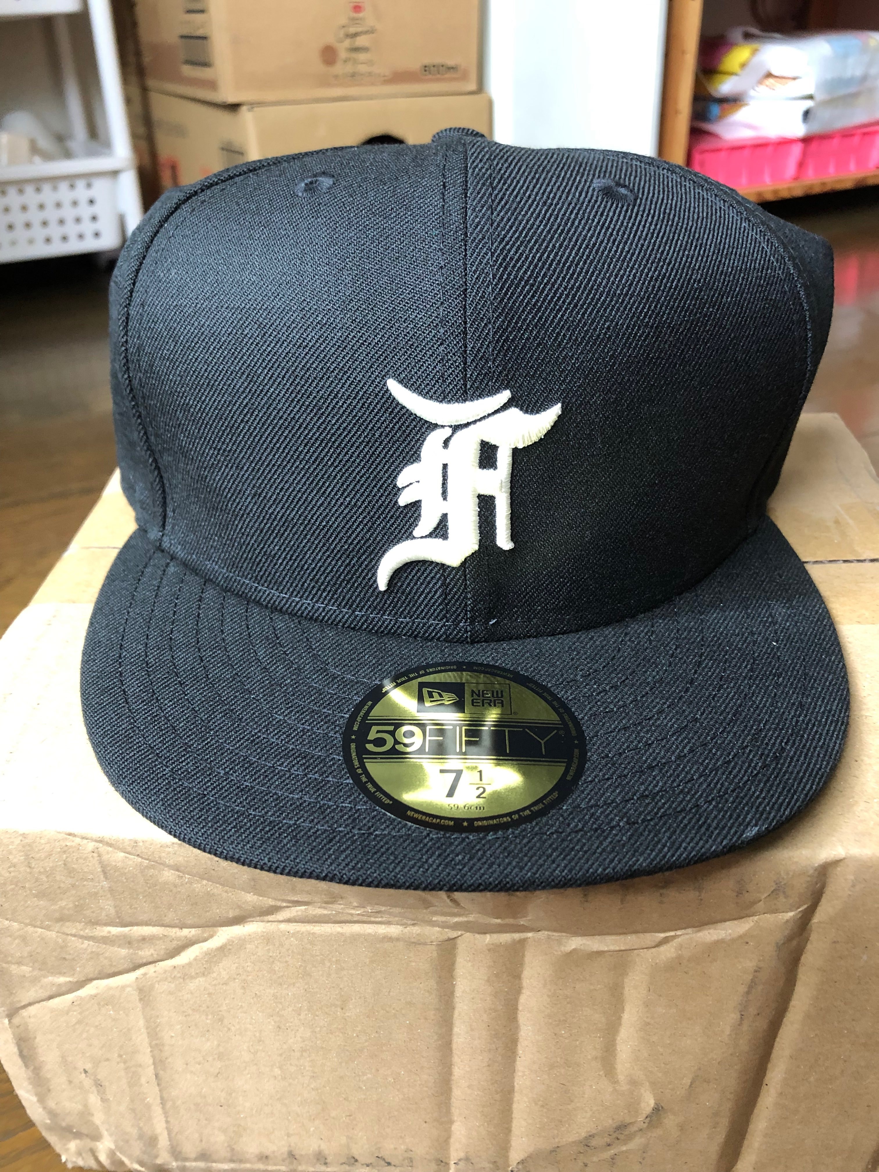 NEW ERA FEAR OF GOD ESSENTIALS 59FIFTY F LOGO Under Visor "Black"