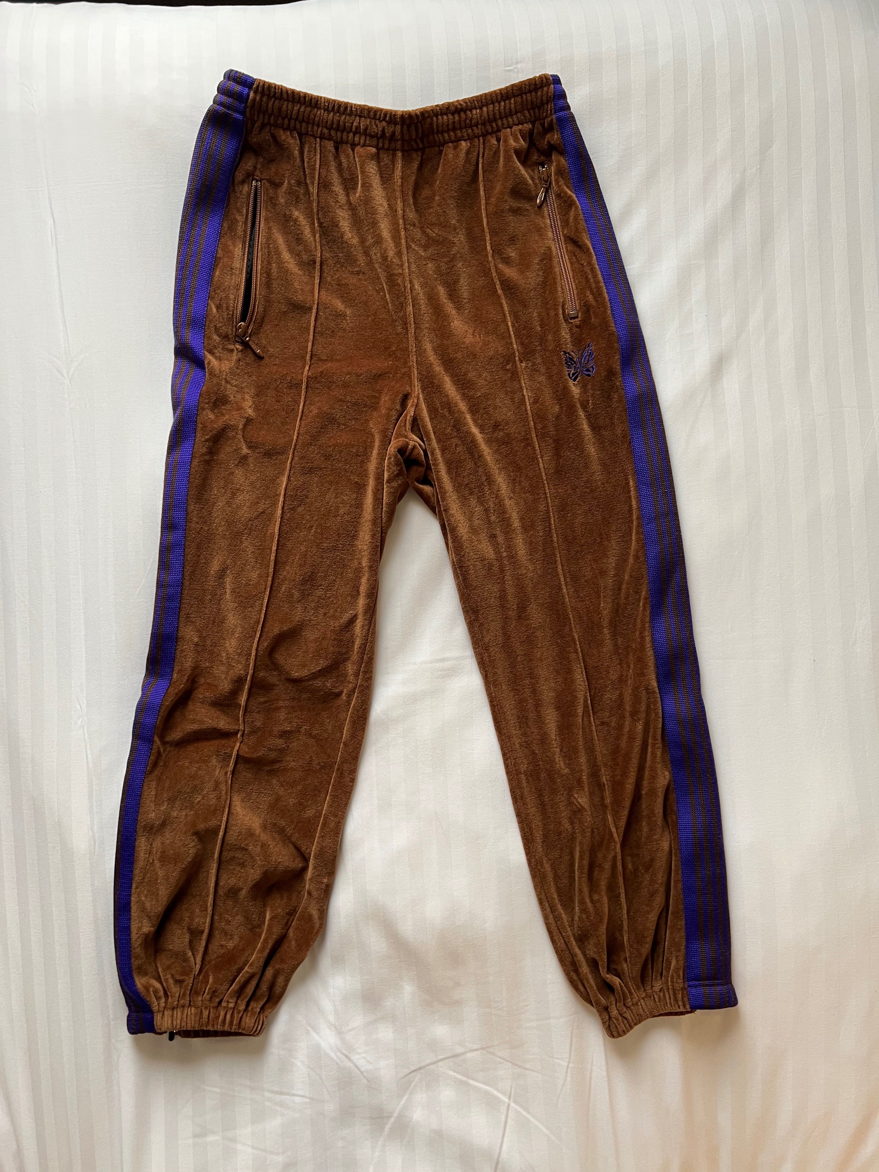 Needles Zipped TrackPant -C/Pe Velour
