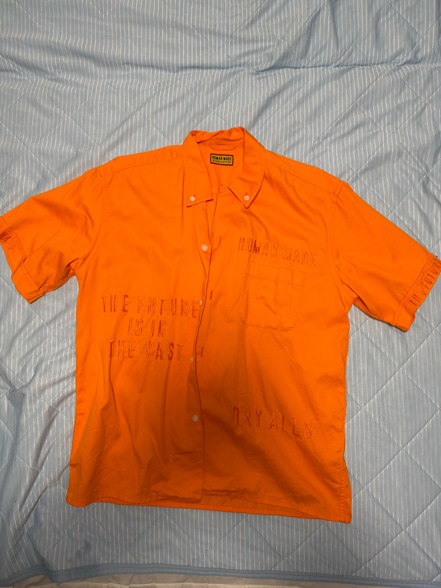 HUMAN MADE Open Collar BD Shirt "Oarnge"