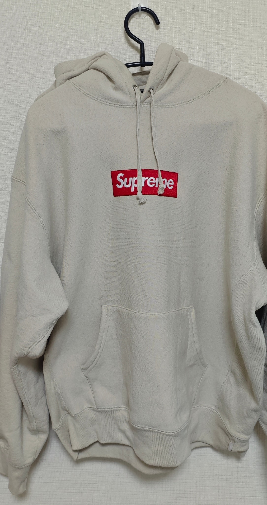 Supreme Box Logo Hooded Sweatshirt "Stone" (24FW)