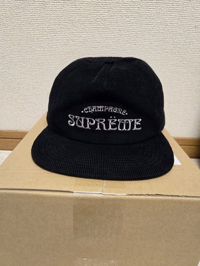 Supreme Champagne Corduroy 5-Panel "Black"