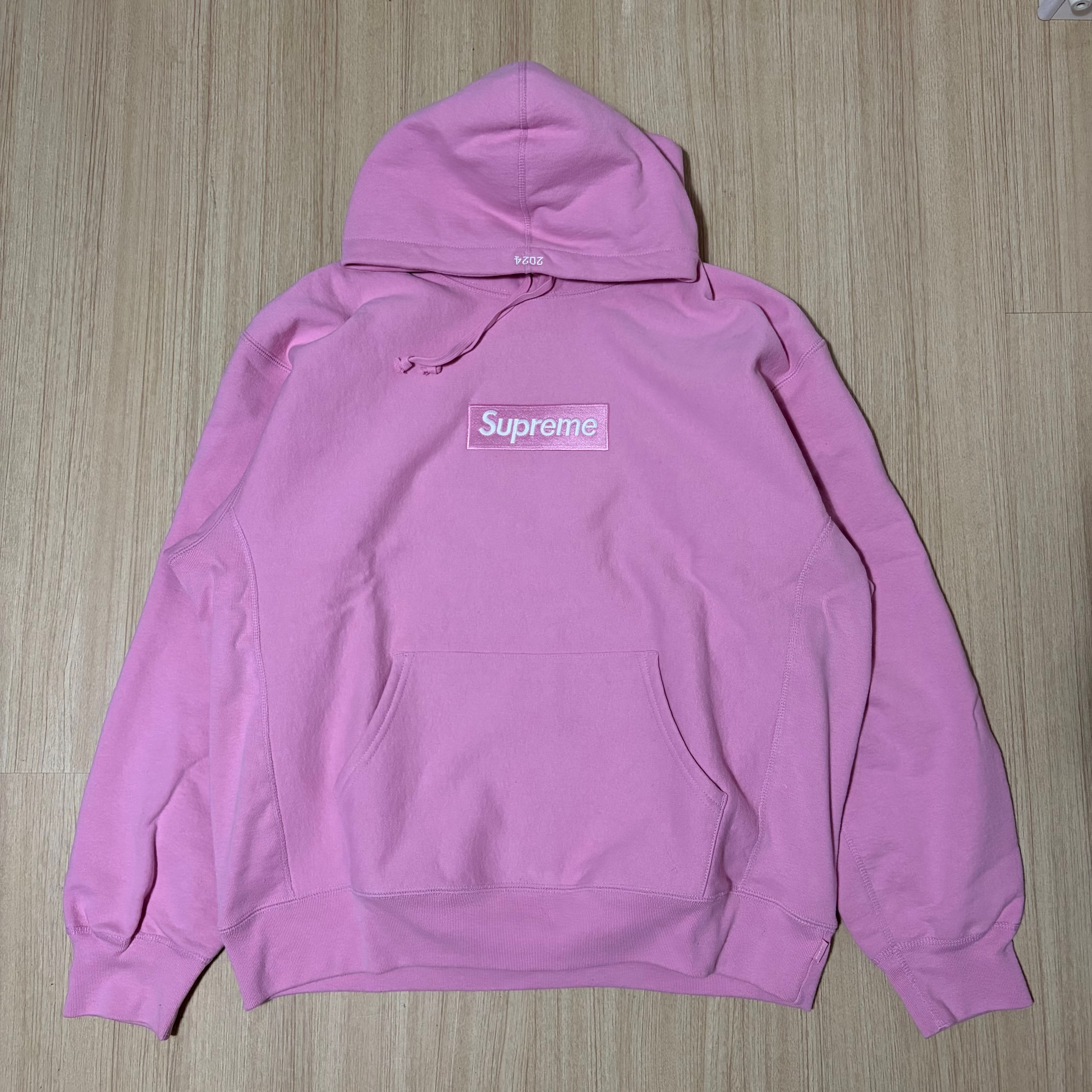 Supreme Box Logo Hooded Sweatshirt "Pink" (24FW)