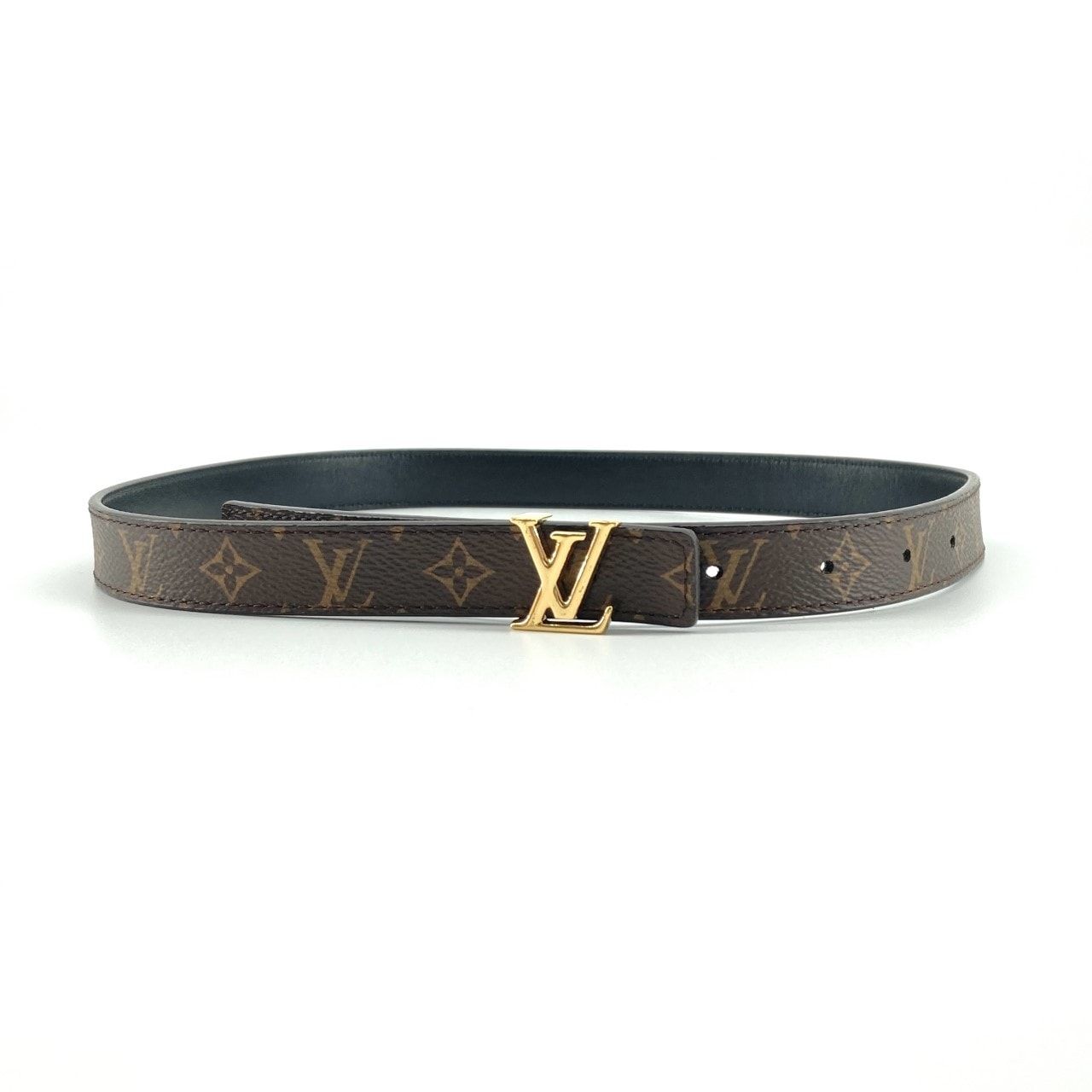 LOUIS VUITTON(ルイ・ヴィトン) サンチュール LVアイコニック イニシャルバックル リバーシブル R20415 ベルト ブラウン