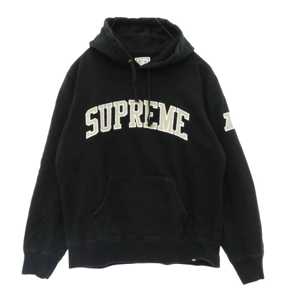 Supreme シュプリーム 19SS NFL Raiders 47 Hooded Sweatshirt レイダース プルオーバー スウット パーカー フーディ M ブラック系 M【中古】