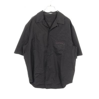 ヴェルサーチ VERSACE 衣料品 トップス コットン メンズ ブラック系 【中古】