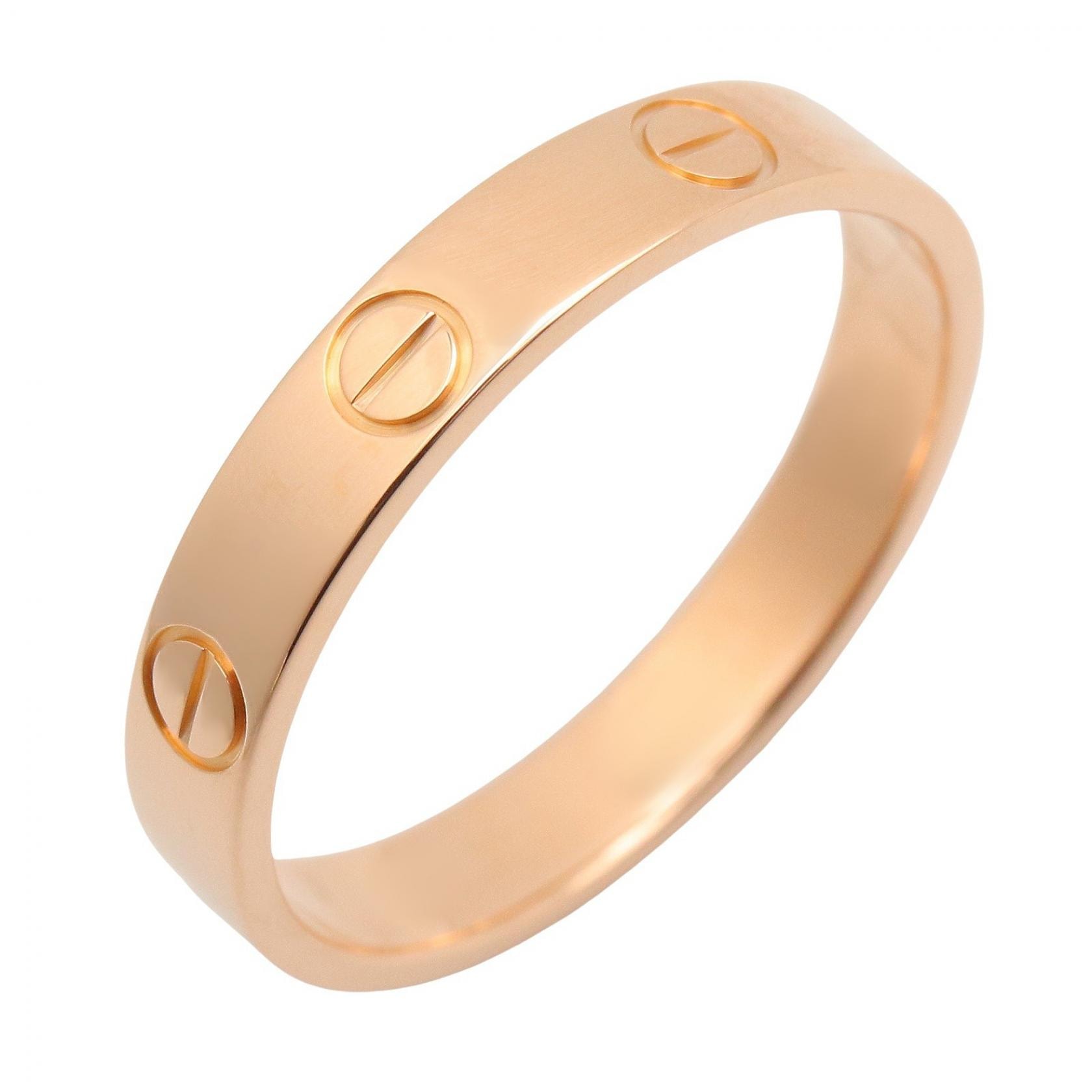 カルティエ CARTIER ミニラブリング リング・指輪 ジュエリー K18PG(ピンクゴールド) メンズ レディース ゴールド系 B4085200 【中古】