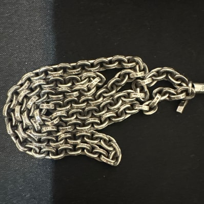 Chrome Hearts Paper Chain Necklace "Silver"
