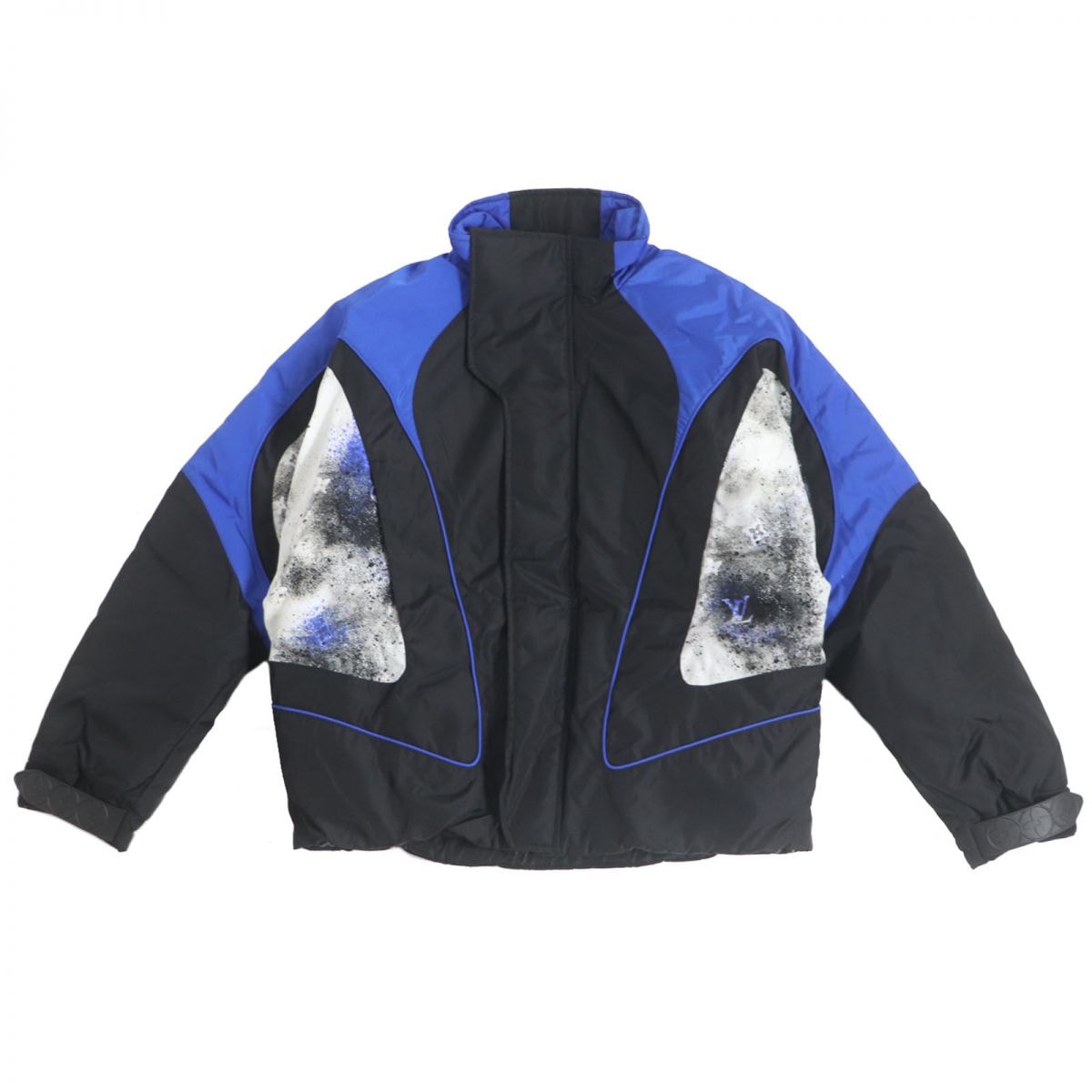 【ドンドン見直し】極美品 ルイヴィトン ブルゾン ブラック×ブルー メンズ 48