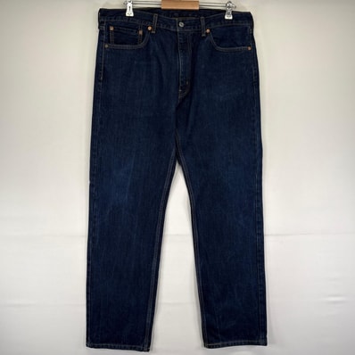 古着 リーバイス Levi's デニム パンツ 505 ストレート ジーパン ジップ 大きいサイズ w38 L32 ブルー系 メンズ