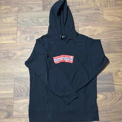 Supreme x COMME des GARCONS SHIRT Box Logo Hooded Sweatshirt "Black"