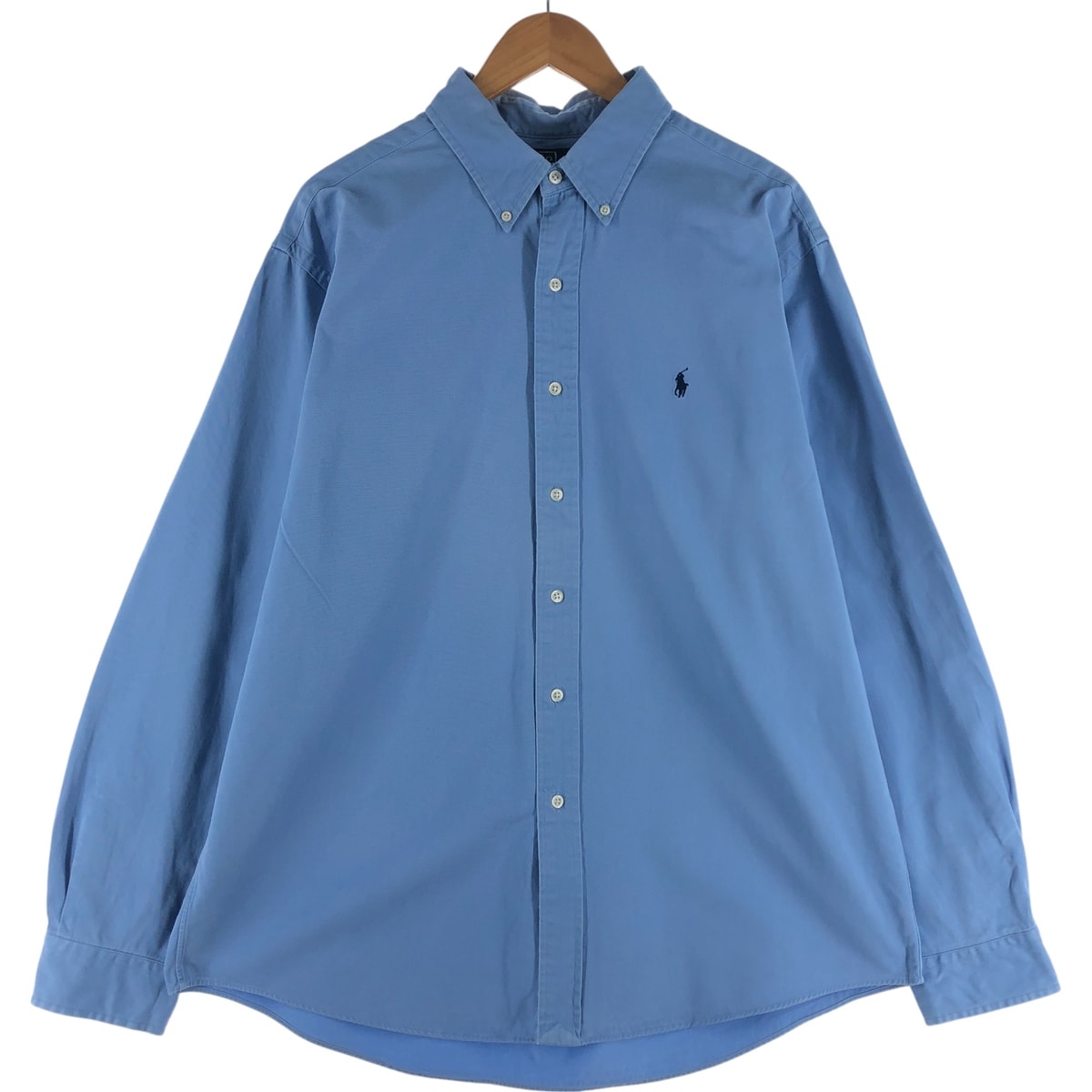 古着 ラルフローレン Ralph Lauren POLO RALPH LAUREN CUSTOM FIT 長袖 ボタンダウンシャツ メンズXL相当/eaa536227