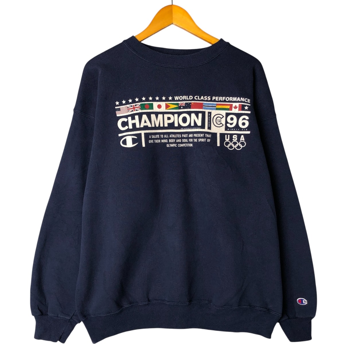 古着 90年代 チャンピオン Champion BASIC TRAINING プリントスウェットシャツ トレーナー USA製 メンズXL相当 ヴィンテージ/eaa545717
