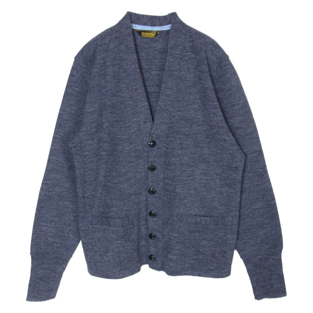 TENDERLOIN テンダーロイン T-RANK KNIT ウール ニット カーディガン グレー系 ネイビー系 M【中古】