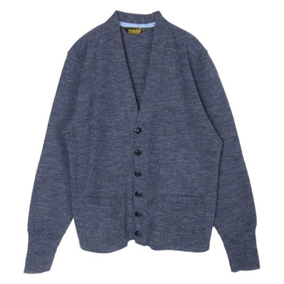 TENDERLOIN テンダーロイン T-RANK KNIT ウール ニット カーディガン グレー系 ネイビー系 M【中古】