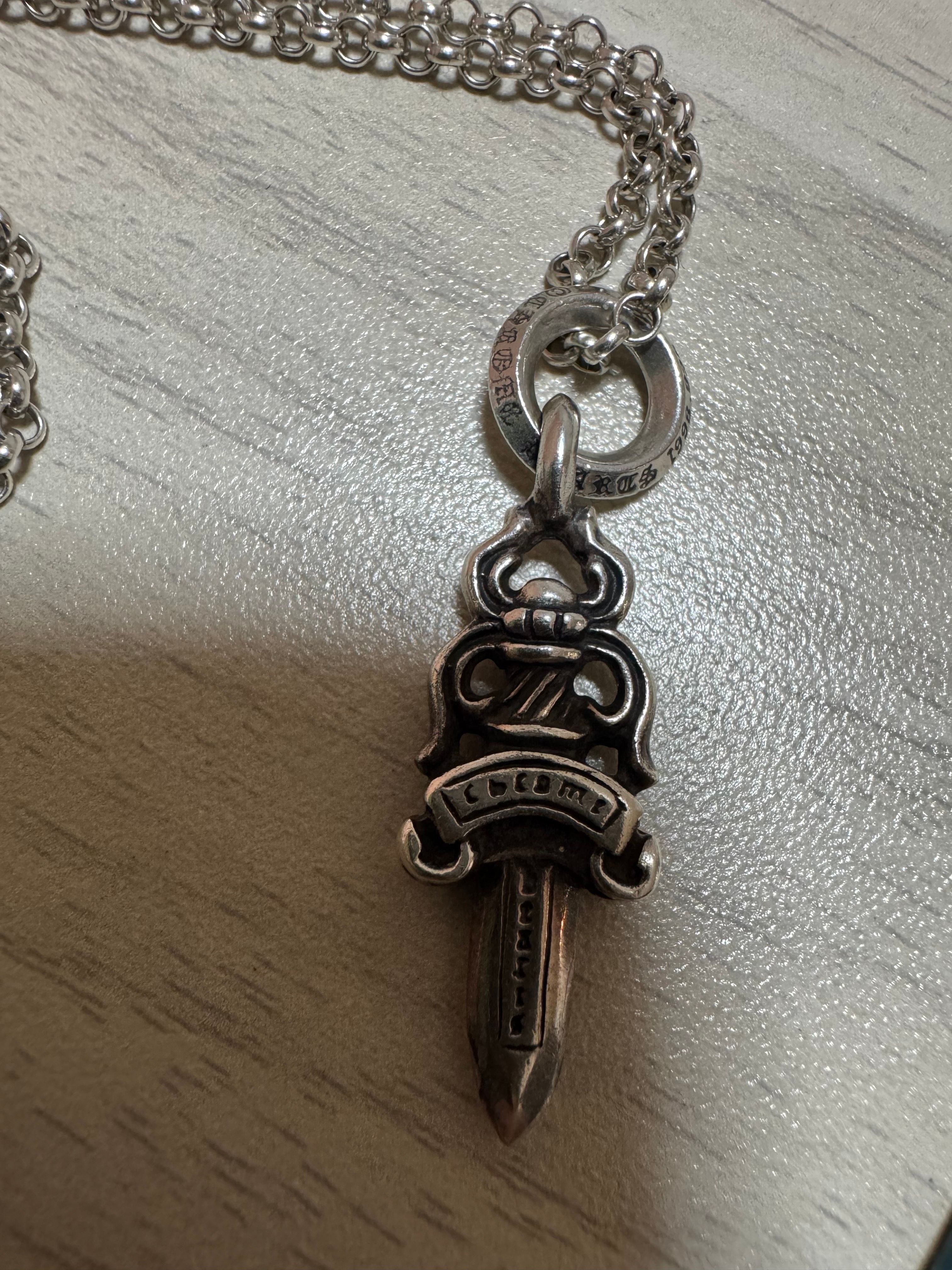 Chrome Hearts # 5 Dagger Charm "Silver"