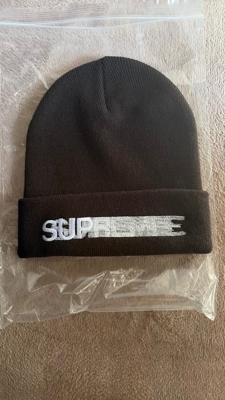Supreme Motion Logo Beanie "Black" (23SS)