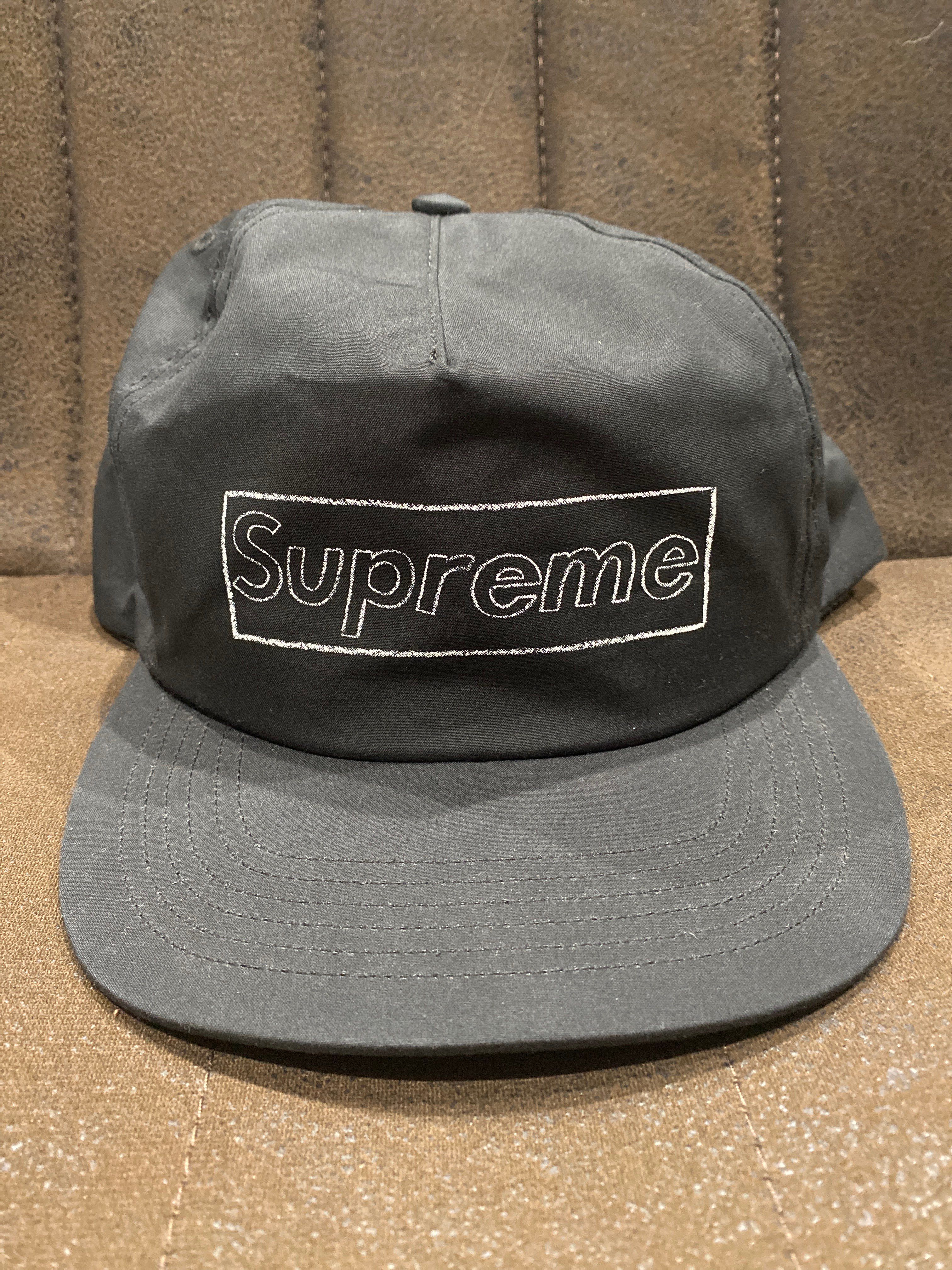 Supreme KAWS Chalk Logo 5-Panel "Black"