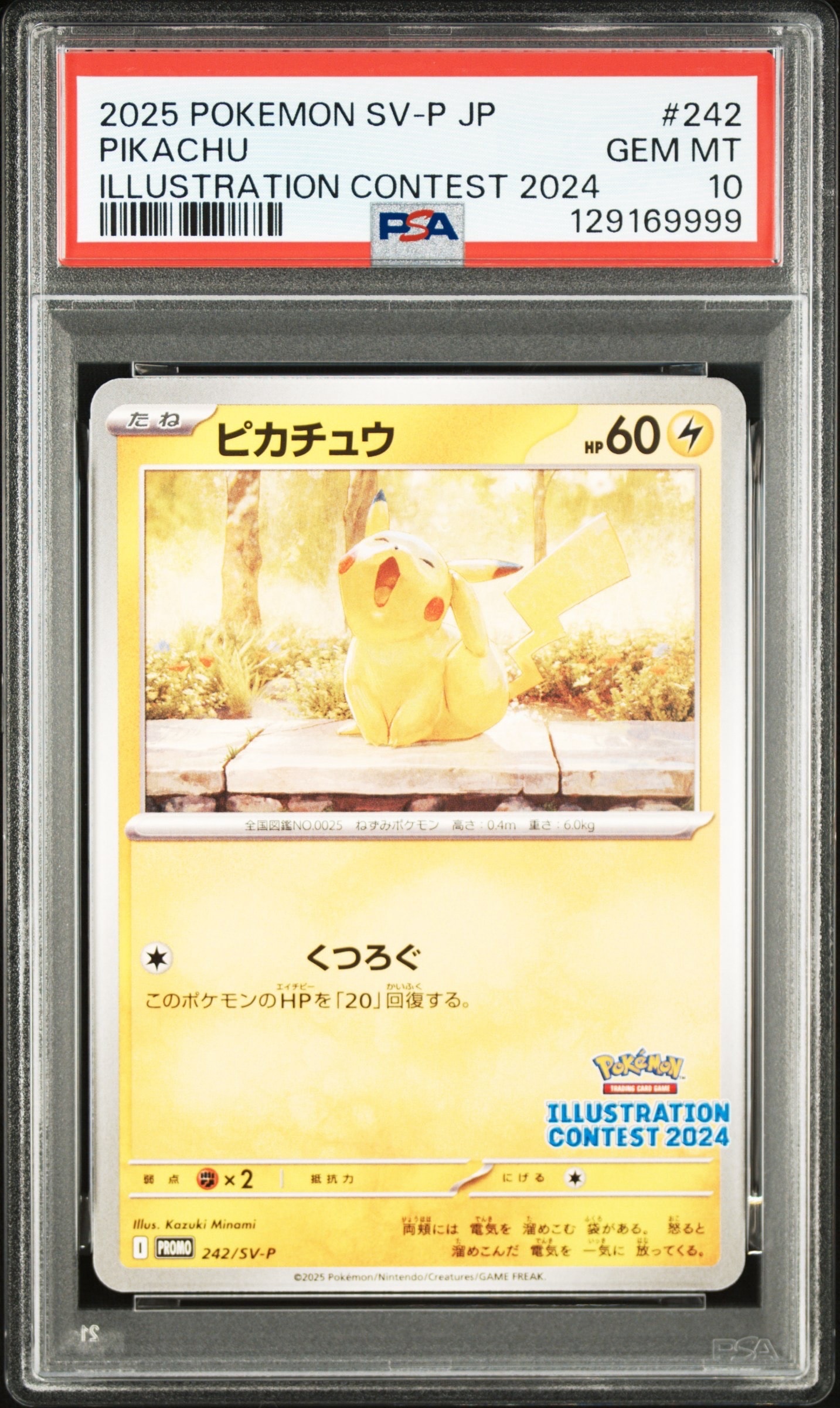 ピカチュウ [SV-P 242](プロモカードパック「イラストレーションコンテスト 2024 受賞作品プロモカード化記念キャンペーン」)