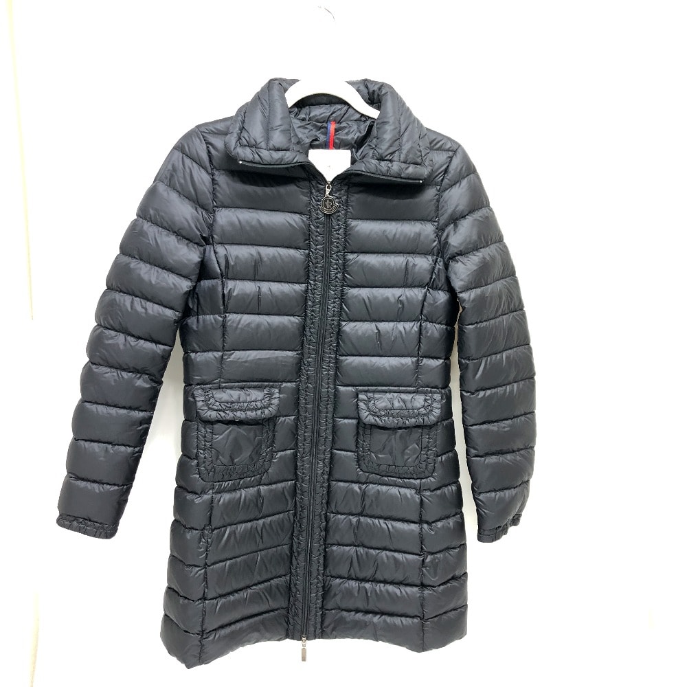モンクレール MONCLER ロゴ ロングダウン ダウン ジャケット アパレル ダウンジャケット ナイロン ブラック