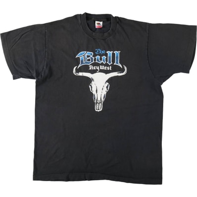 古着 90年代 フルーツオブザルーム FRUIT OF THE LOOM The Bull and Whistle プリントTシャツ USA製 メンズL相当 ヴィンテージ/eaa647843